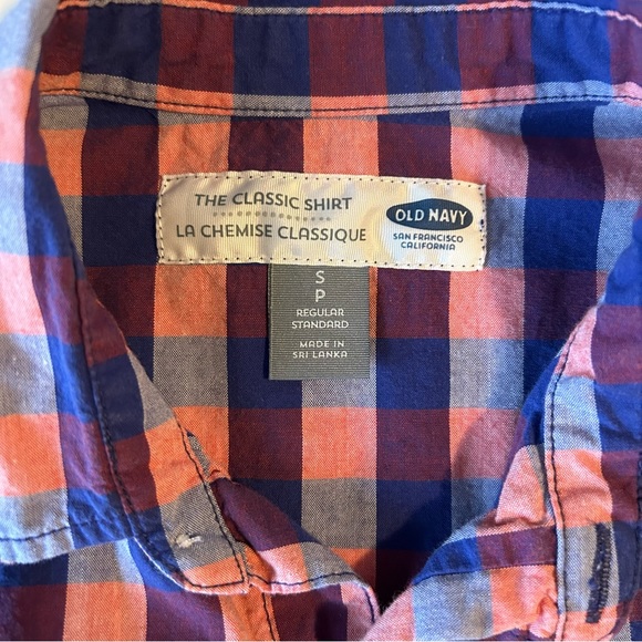 🔆3 for $25🔆 Boys Old Navy Short-Sleeved Plaid Shirt - Picture 3 of 4
